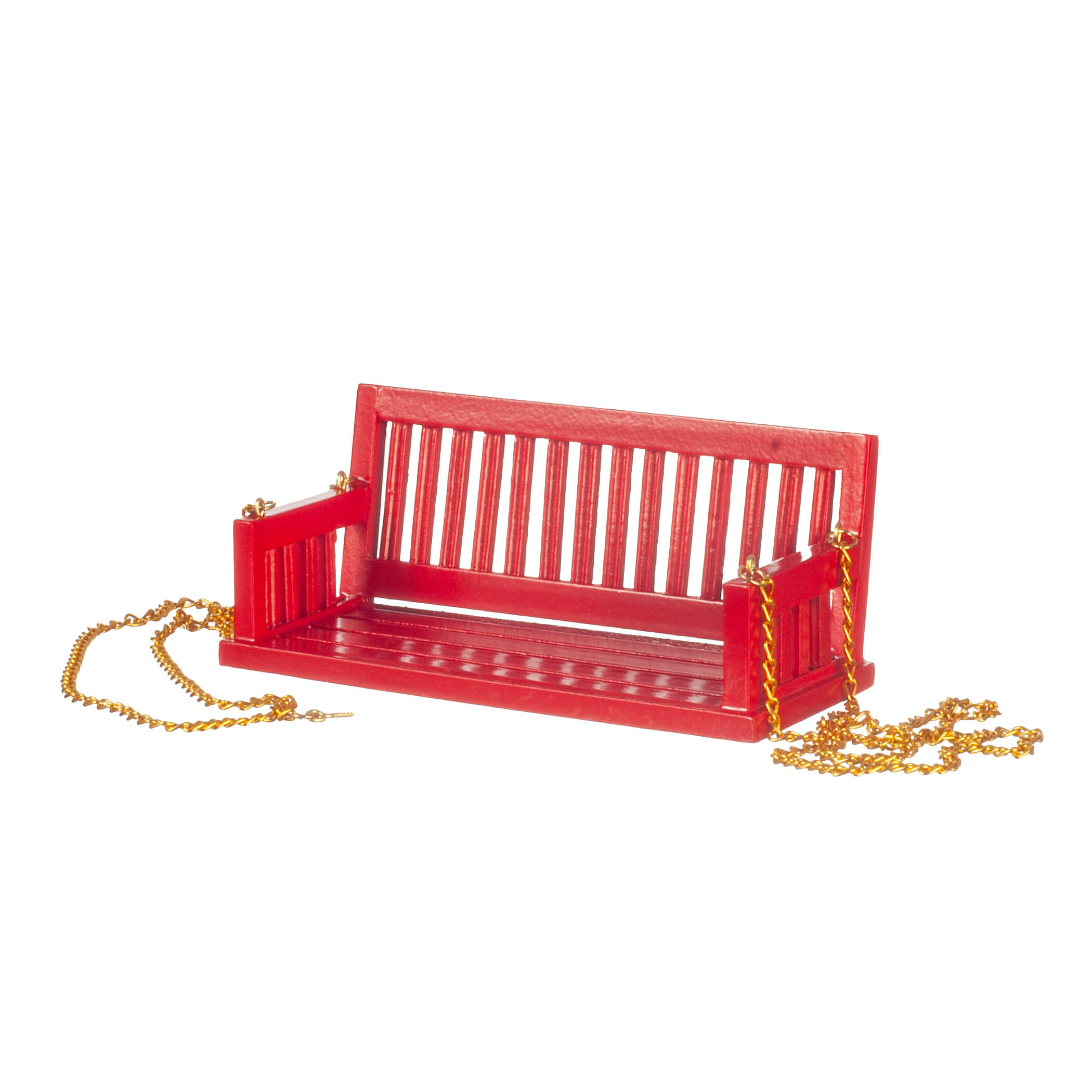 Porch Swing Red Mary's Dollhouse Miniature Accessories