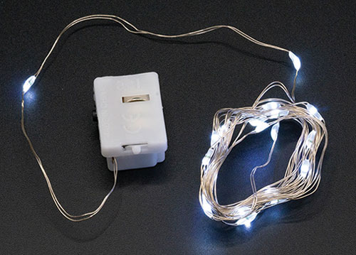 (image for) 6.5ft LED Indoor String Lights 3 Speeds - White
