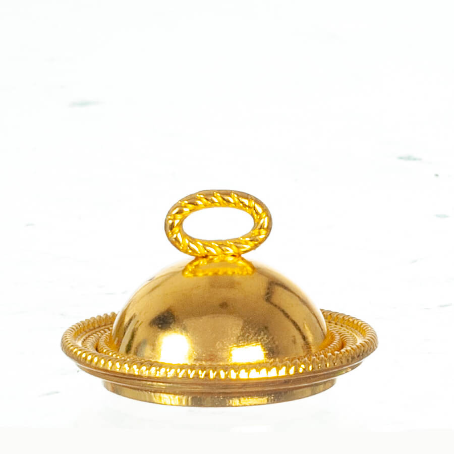 Covered Tray - Gold