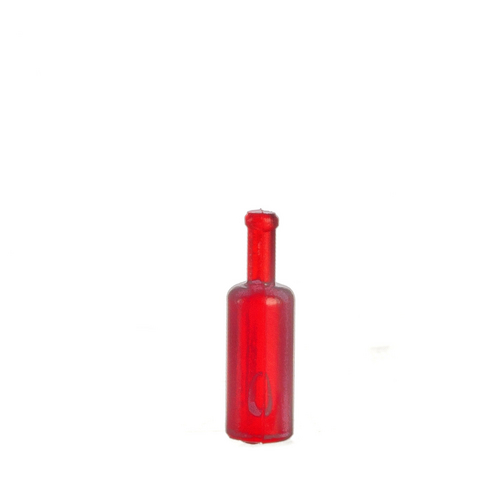 1/2in Scale Liquor Bottle Red Unlabeled 500pc
