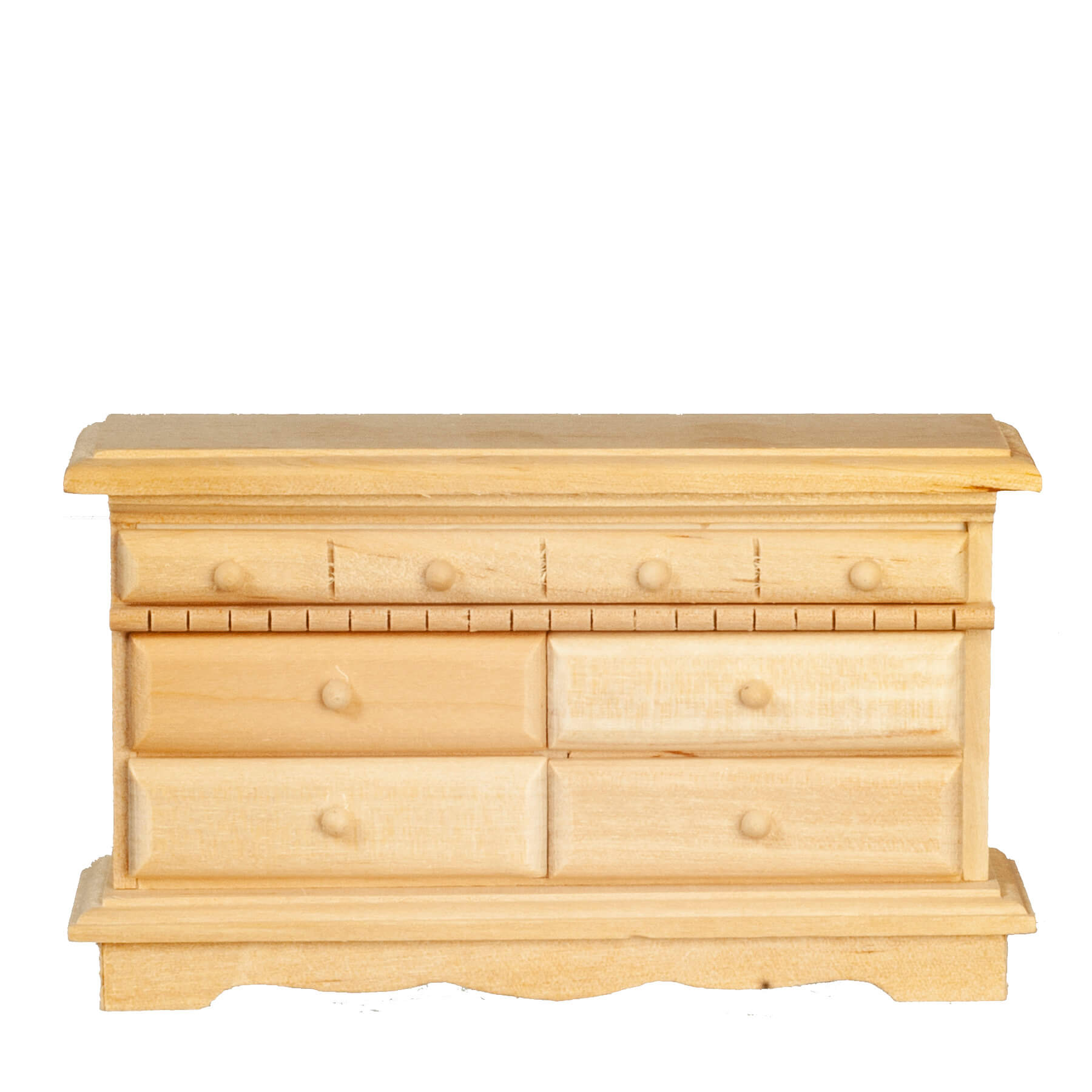Classic Chest of Drawers Unfinished Mary's Dollhouse Miniature