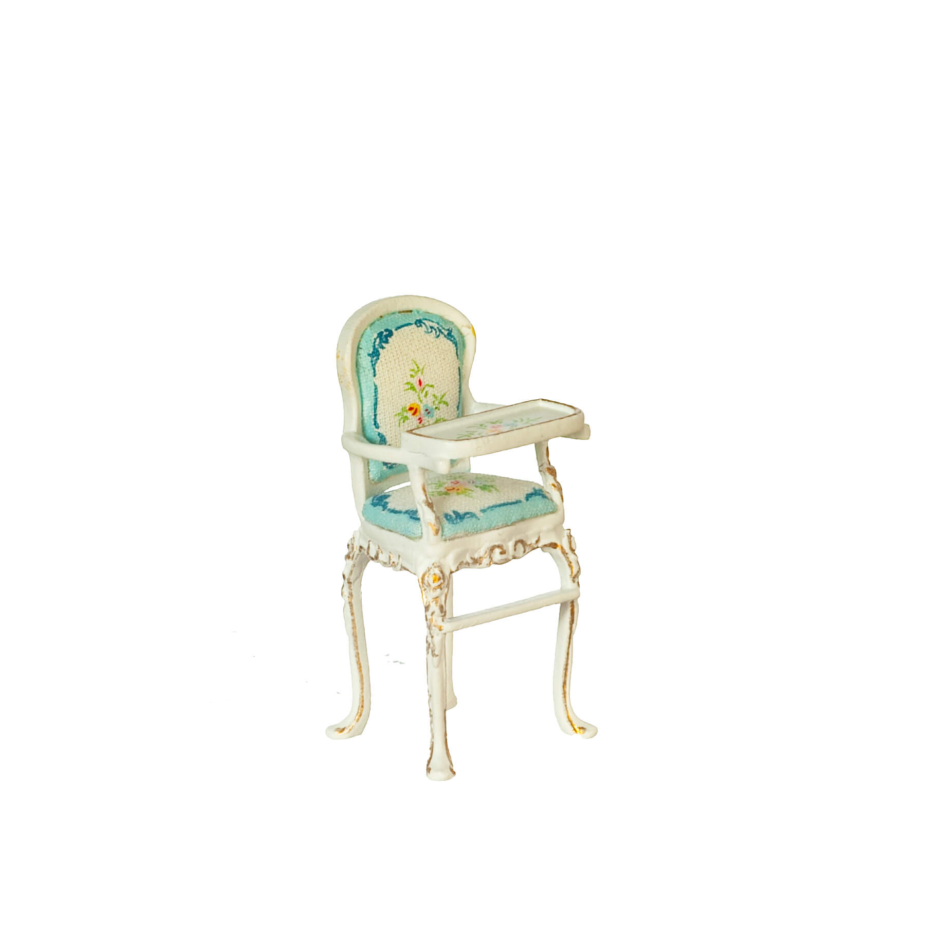 1/2in Scale Baby High Chair - White