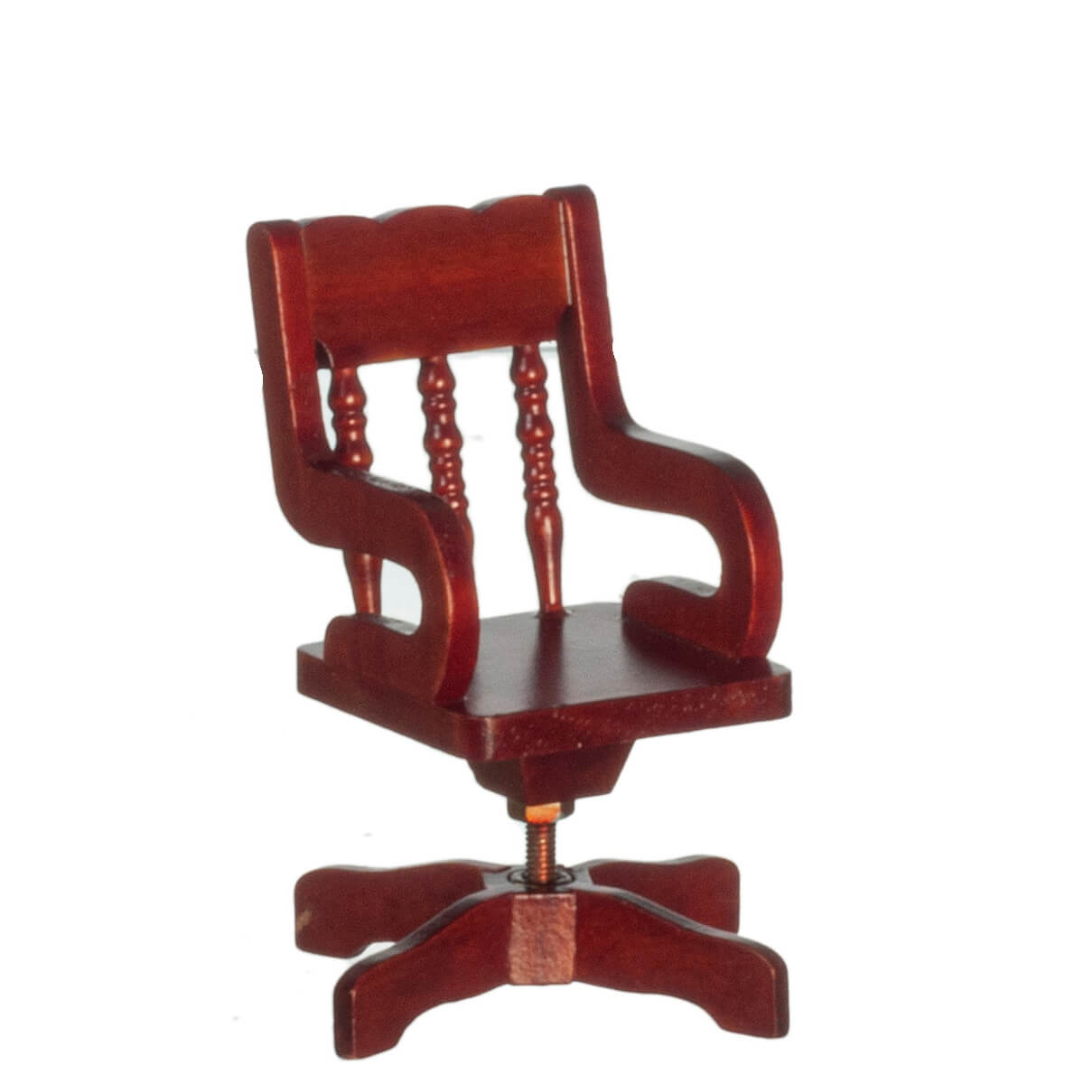 Swivel Desk Chair - Mahogany