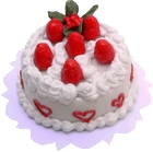 (image for) Strawberry Heart Cake