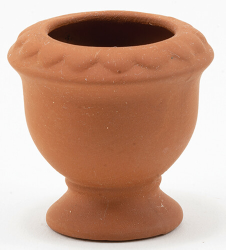 Clay Urn Pedestal Planter