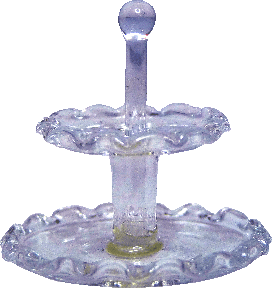 2-Tier Serving Stand Fluted