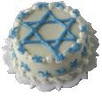 Star of David Cake Light Blue