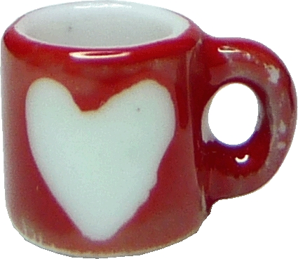 Valentine Heart Mug Red