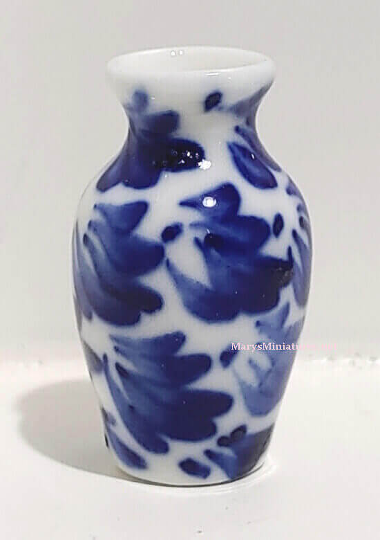 Blue & White Ceramic Ginger Jar Vase