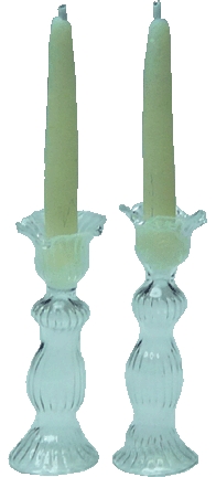 Candles in Glass Candle Holders