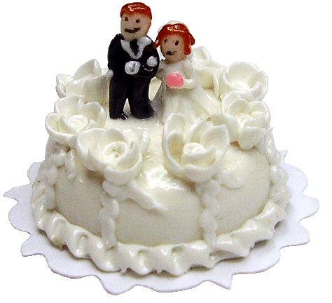 Single Layer Wedding Cake