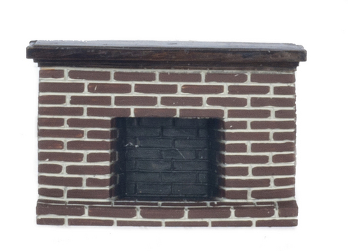 1/2in Scale Brick Fireplace