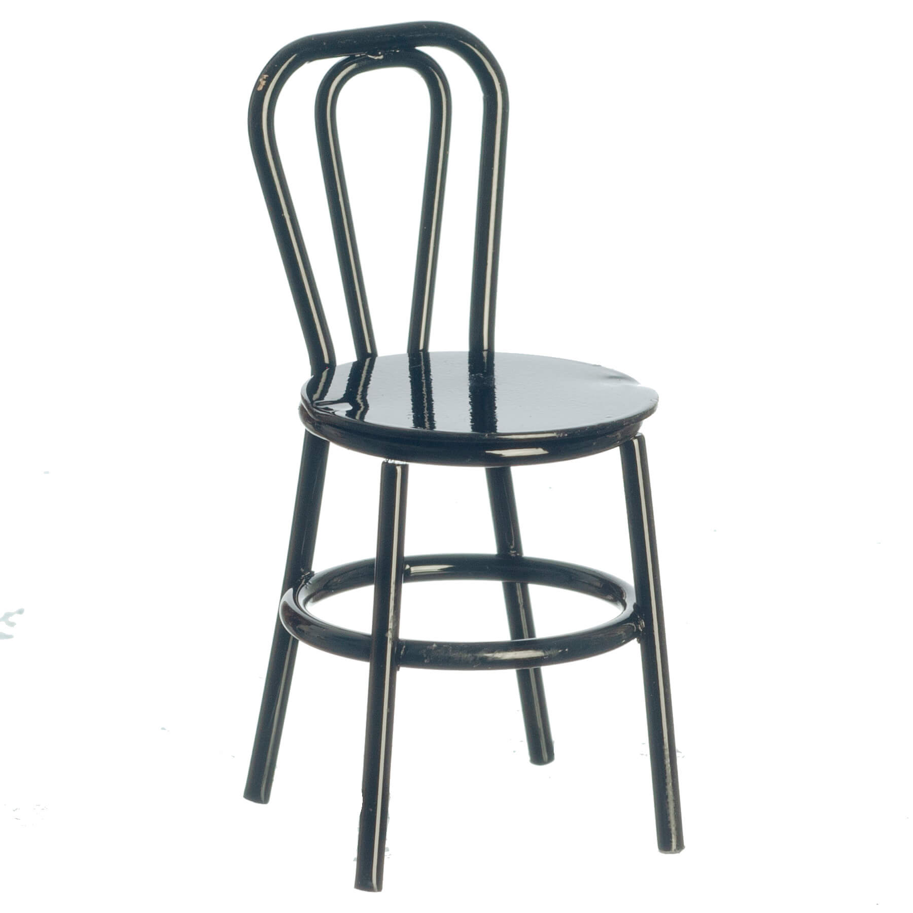 1/2in Scale Black Cafe Dining Chair