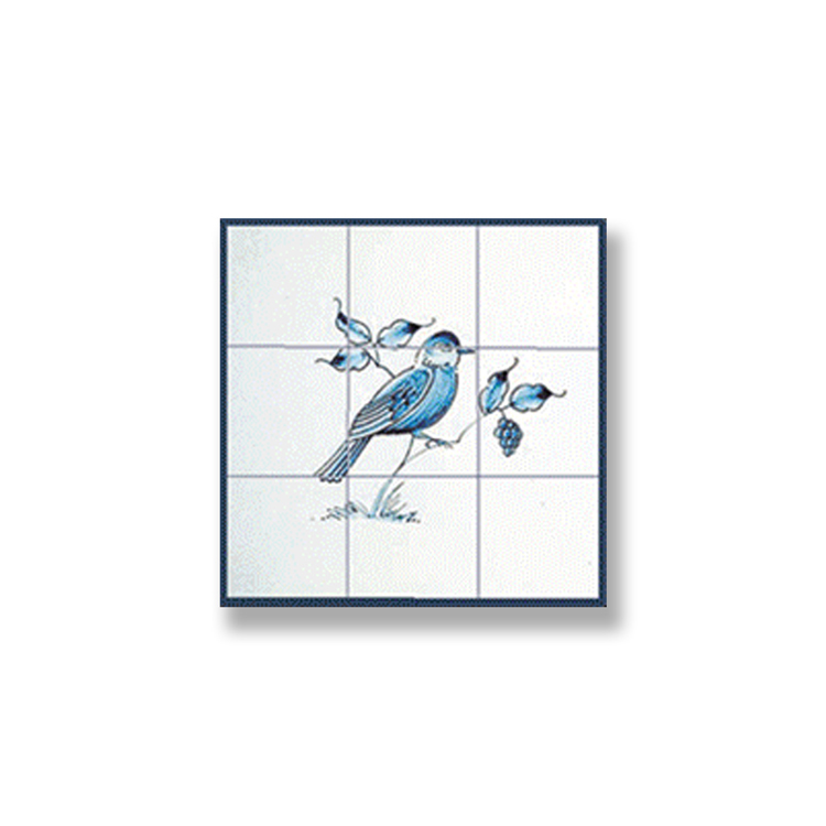 Blue Bird Picture Mosaic Tile Sheet