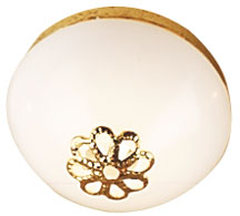 Frosted Medallion Ceiling Light