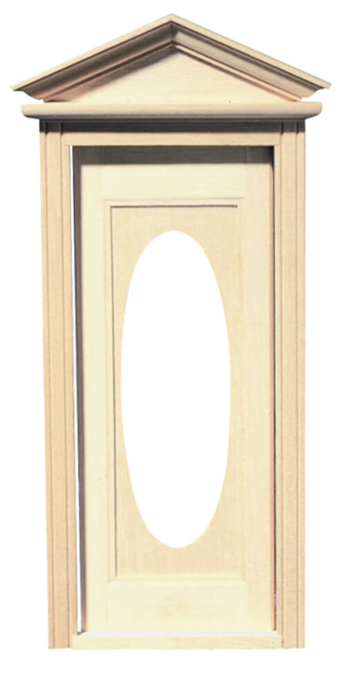 Victorian Door w/ Oval Window Pane