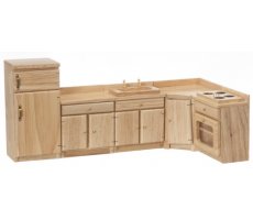 unfinished dollhouse kitchen cabinets