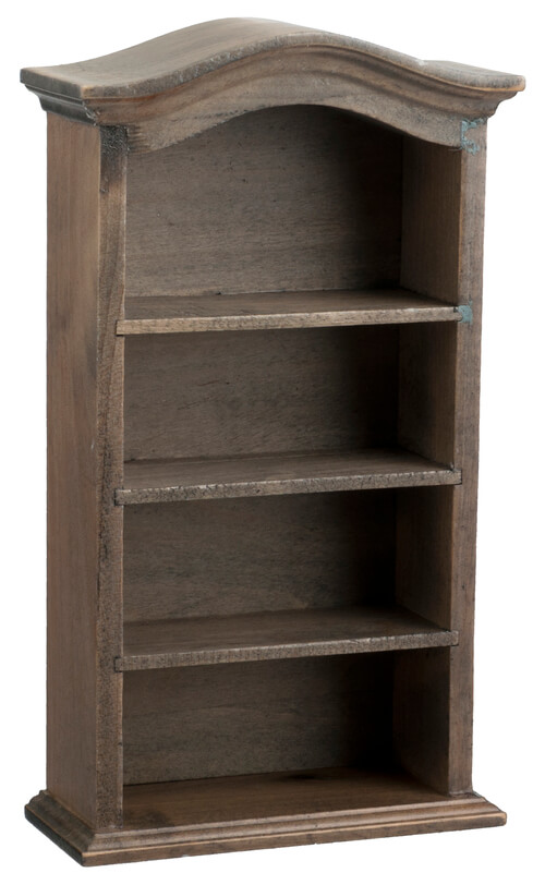 Arched Bookcase - Weathered Gray