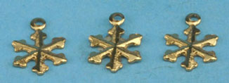 (image for) Gold Snowflakes 3pc