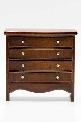 (image for) 4 Drawer Chest Dresser - Walnut