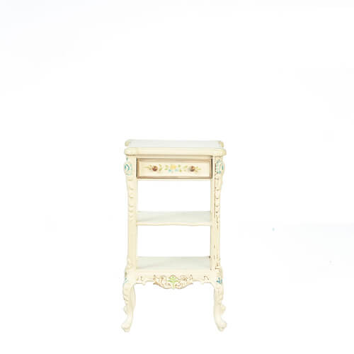 Empire Serving Stand - White w/ Gold