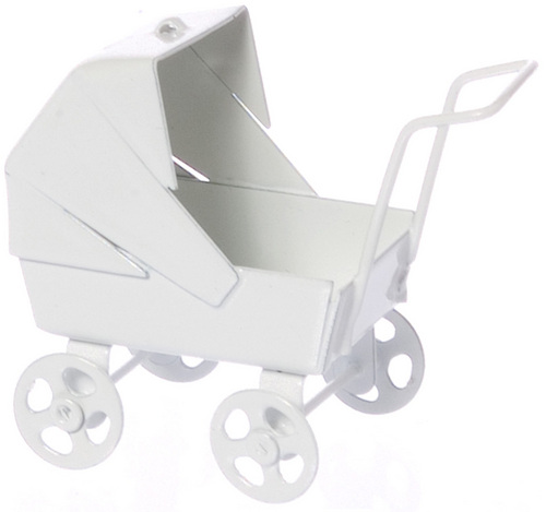 Baby Carriage - White