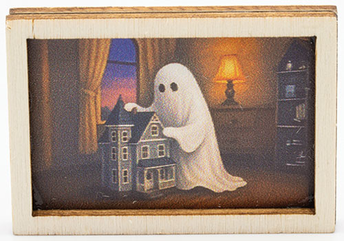 (image for) Ghost w/ Dollhouse - Framed Picture