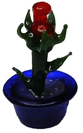 (image for) 1/2 in Scale Glass Rose Sculpture