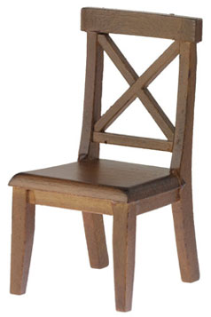 Cross Buck Chair - Walnut