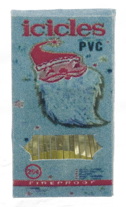 Gold Tinsel Box Discontinued Mary's Dollhouse Miniature Accessories