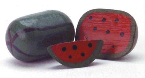 3pc Watermelon Made of Wood