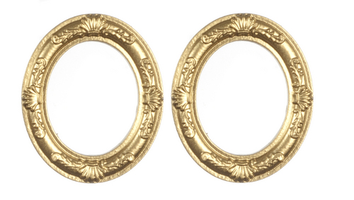 Gold Oval Frame 2pc
