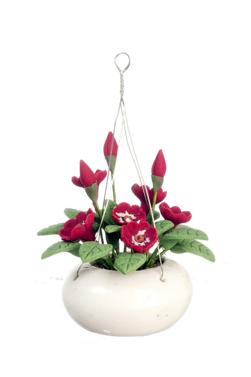Red Floral Hanging Plant