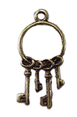 Brass Keys on Ring