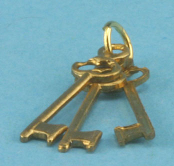 Three Gold Keys On Ring