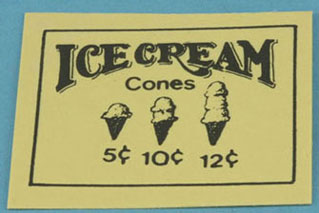 Ice Cream Cones Sign