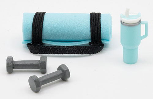 (image for) Blue Exercise Set - Yoga Mat Weights Tumbler