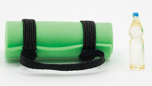(image for) Yoga Set - 2pc Yoga Mat Water Bottle - Green