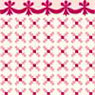 (image for) 1/2in Scale Wallpaper Red Stencil 6pc