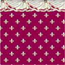 (image for) 1/2in Scale Wallpaper Crimson Swag 6pc