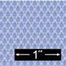 (image for) 1/2in Scale Wallpaper Blue Brocade 6pc