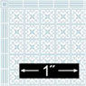 (image for) 1/2in Scale Wallpaper Blue Bristol 6pc