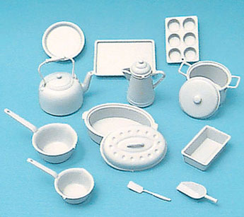 14pc White Cookware Kit