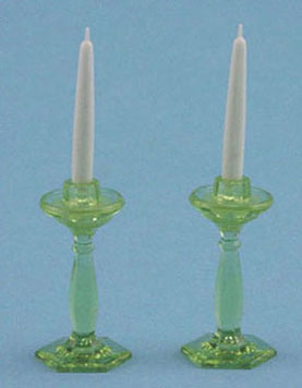 Green Candle Holders Plastic