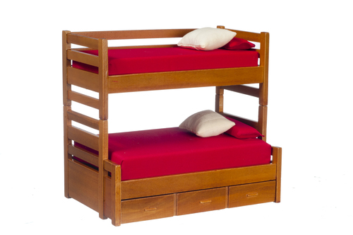 Bunkbed W Trundle Walnut Mary S, Maryellen Bunk Bed With Trundle