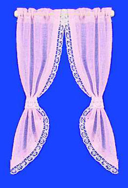 Curtain Demi Tie Back Pink