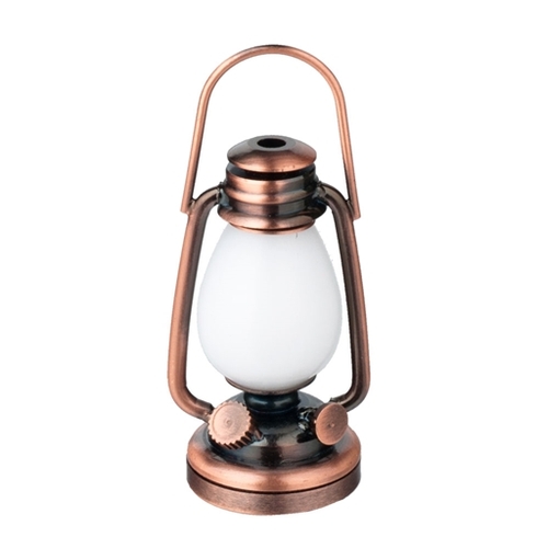 LED Old Fashioned Oil Lamp Copper Finish