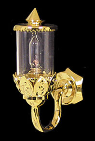 Brass Ornante Coach Wall Lamp 12v