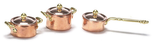 6pc Copper Cookware Set