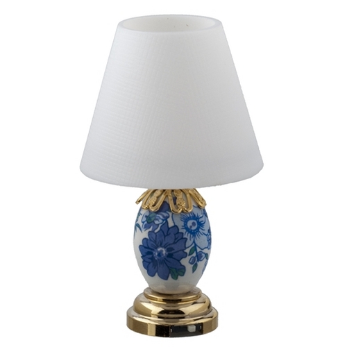 LED Blue & White Porcelain Table Lamp
